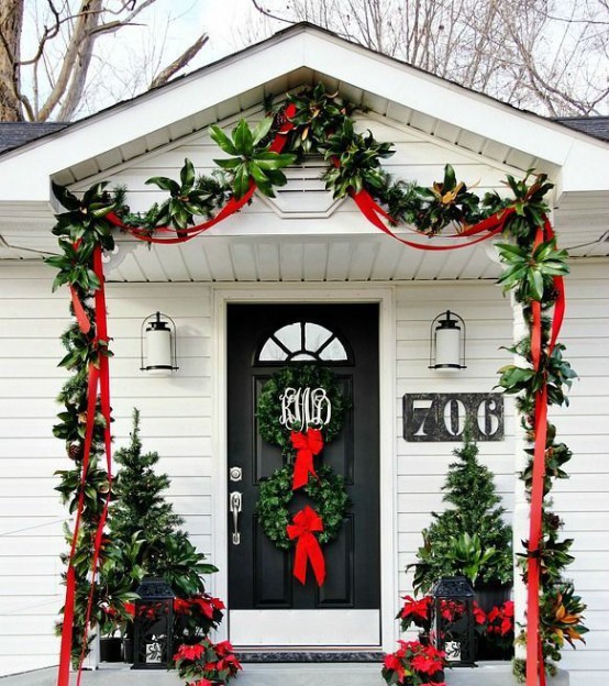 front door christmas decorating ideas