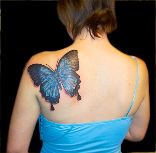 shoulder_butterfly tattoo