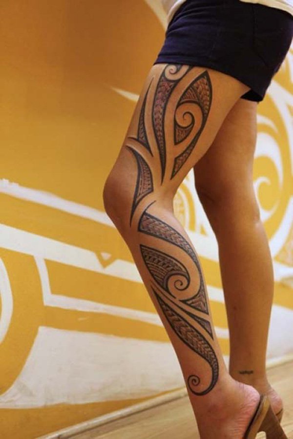 tattoo-tribal-leg