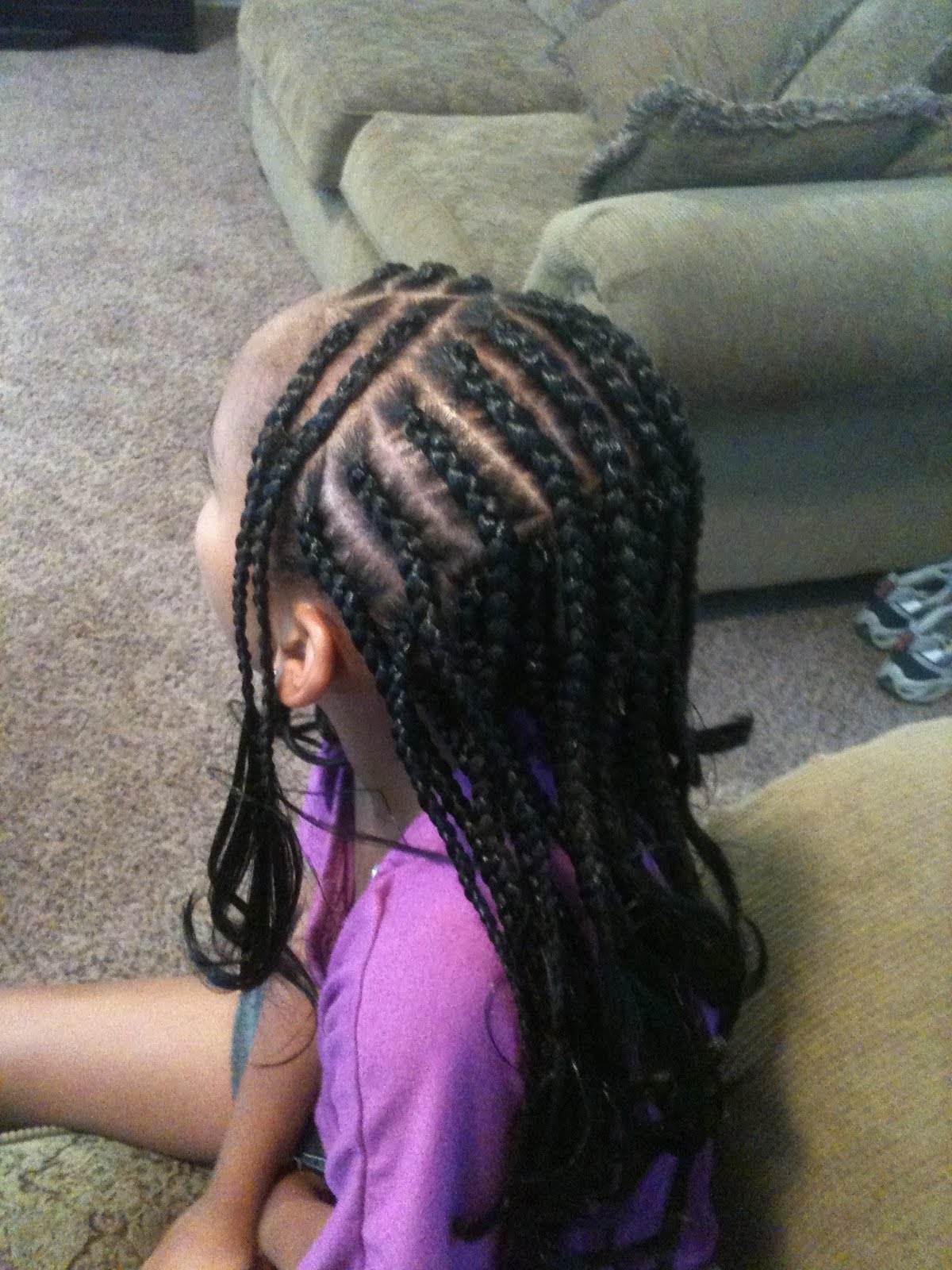 Cornrow Braids with Extensions