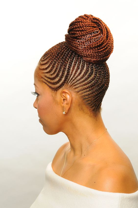 Cornrows Updo Hairstyles