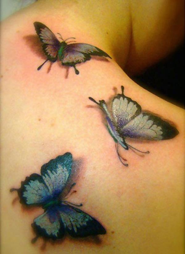 Incredible 3D Butterfly Tattoos