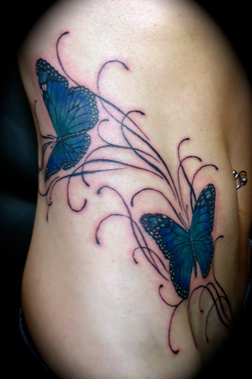 Purple Butterfly Tattoo..