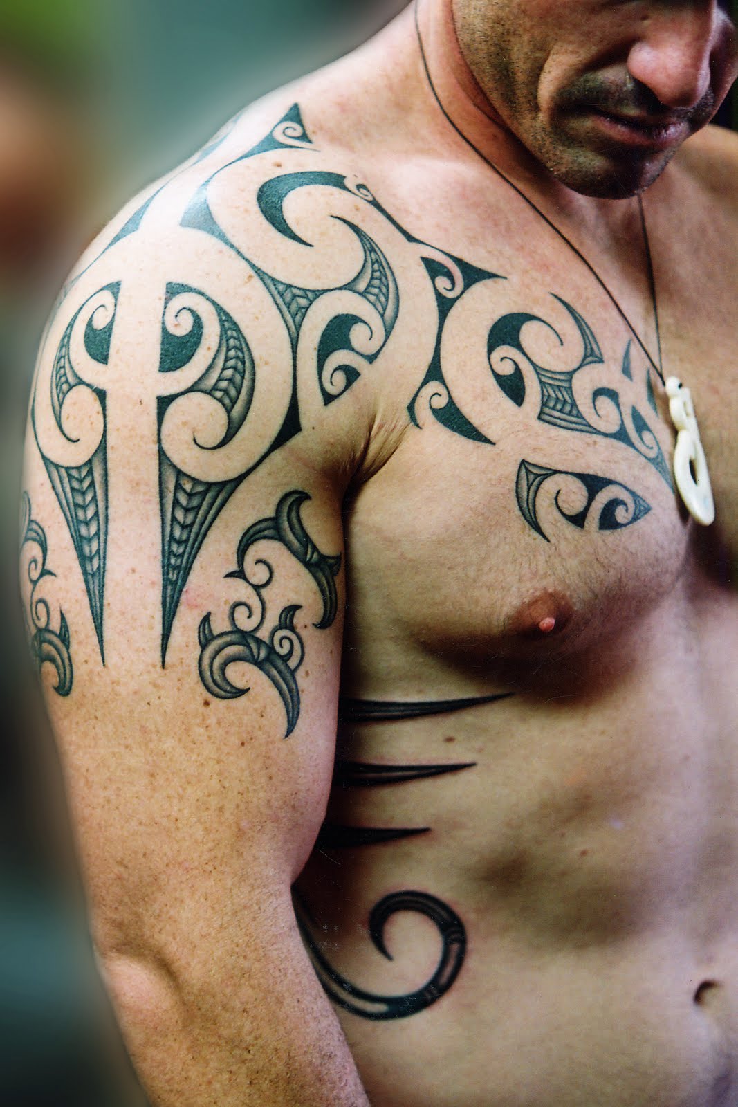 Shoulders and Chest Tattoos Designs