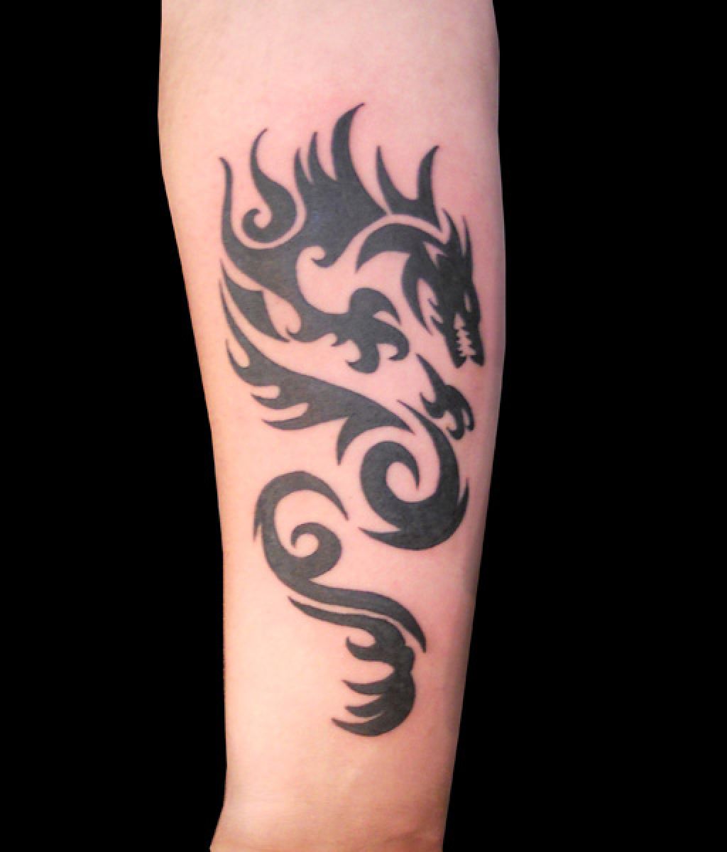 Tribal Dragon Tattoo Designs For Men