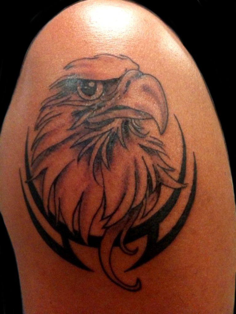 Tribal Eagle Tattoo Designs Men