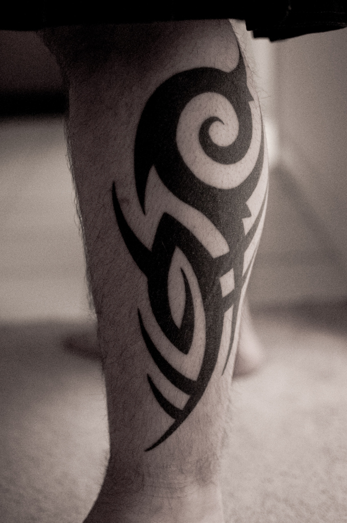 Tribal Leg Tattoo Designs