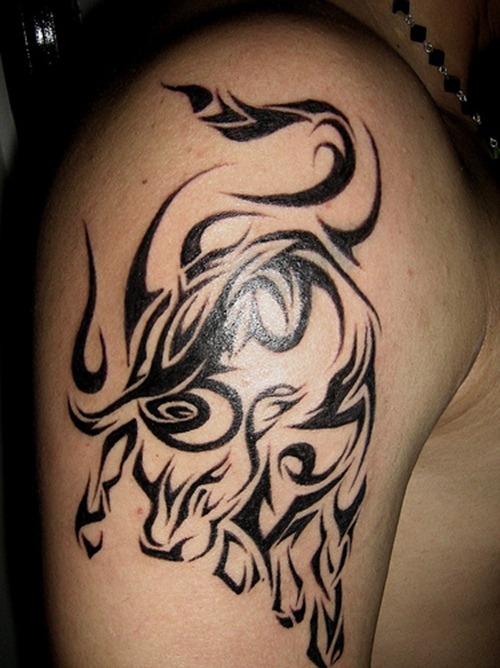 Tribal Taurus Tattoos for Men