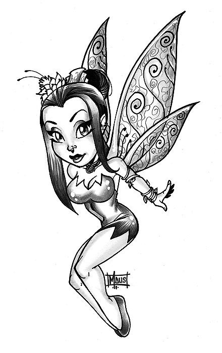 Cartoon fairy tattoo design ...