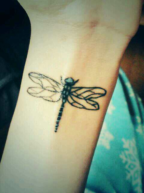 Dragonfly Tattoos On Wrist for Women