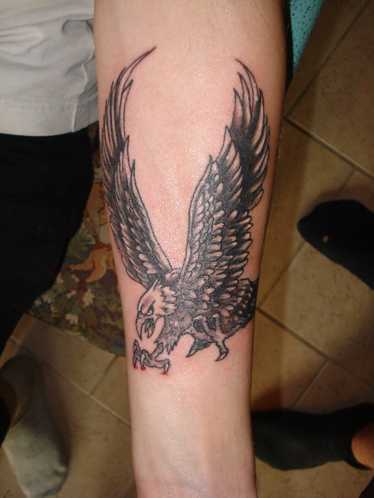Eagle Tattoo On Forearm