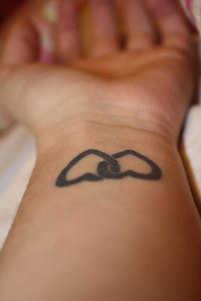 Heart Tattoos On Wrist for Girls