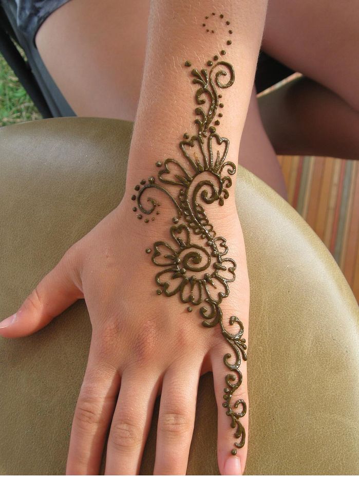 Henna Tattoo On Hand