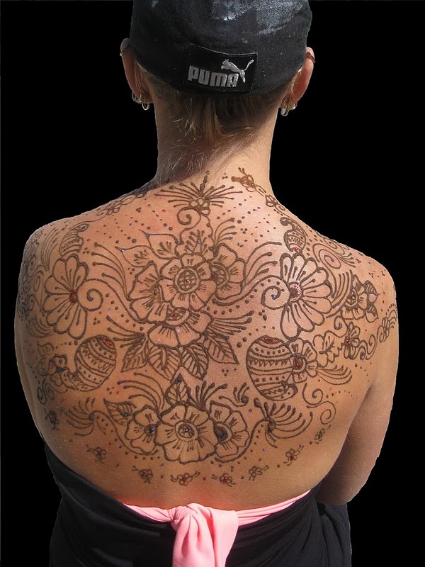 Henna Tattoos On Back