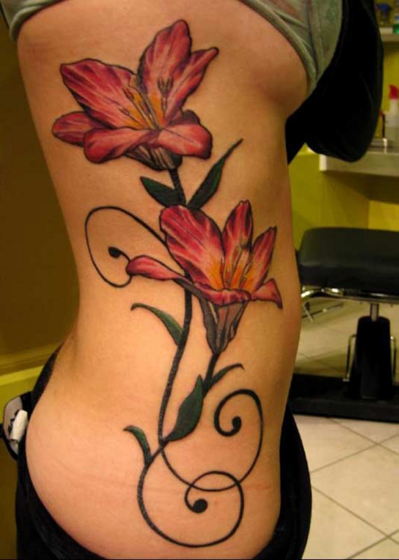 Hot Looking Flower Tattoos