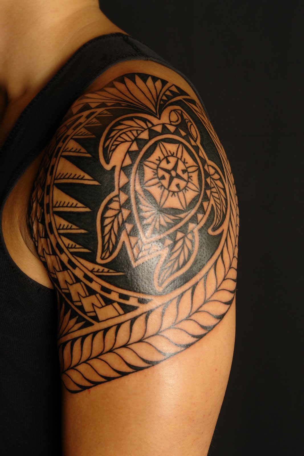 Polynesian Tribal Turtle Tattoo