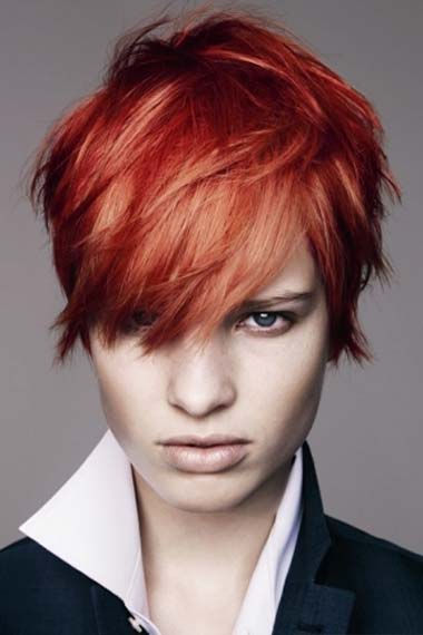 Short Layered Hairstyles Red Hair