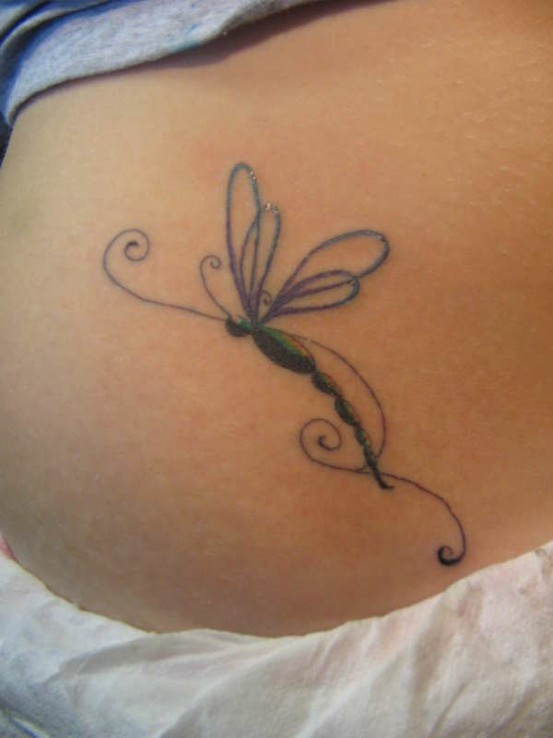 Simple Dragonfly Tattoo