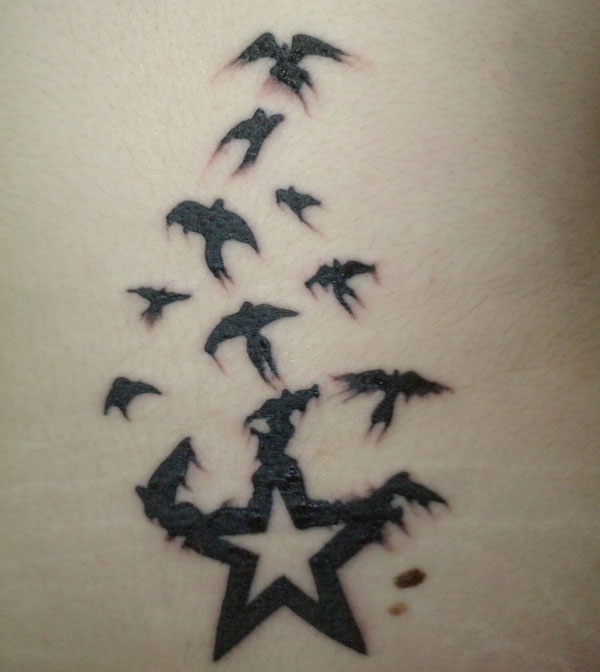 Star Bird Tattoo