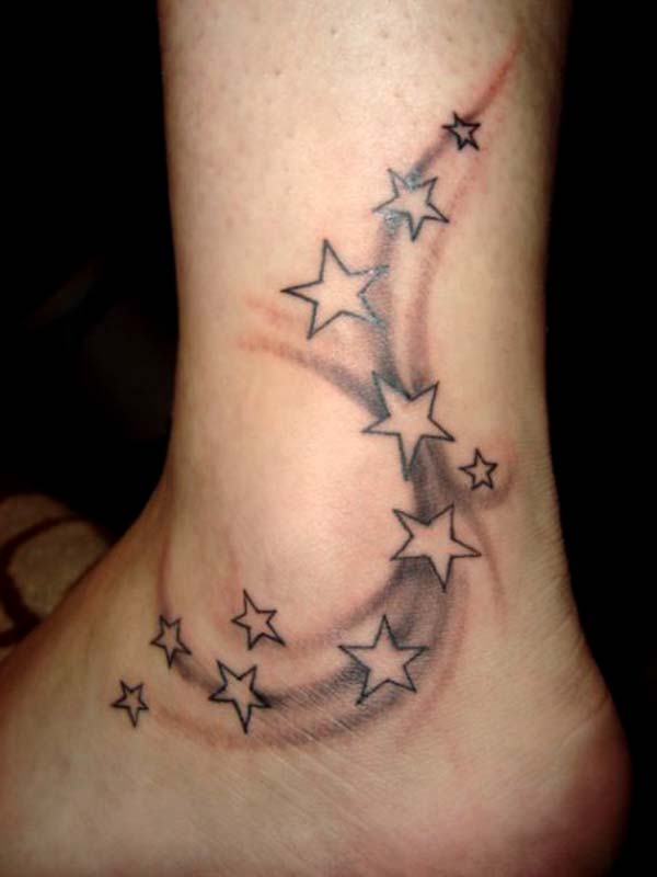 Star Tattoos On Ankle for Women