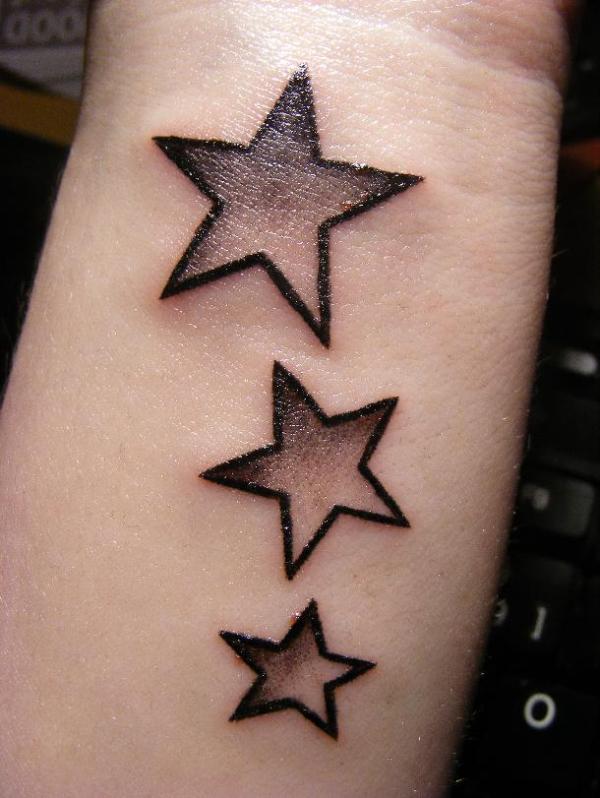 Star Tattoos On Wrist for Girls