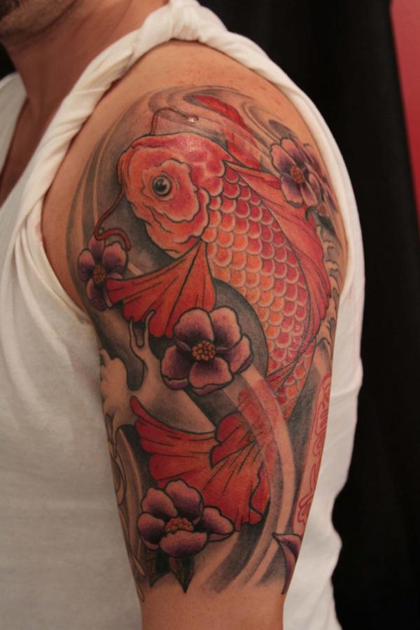 Traditional Koi Fish Tattoo