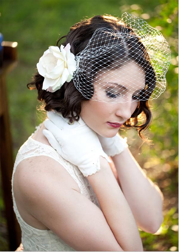 Vintage Wedding Hairstyles for Short Hairs