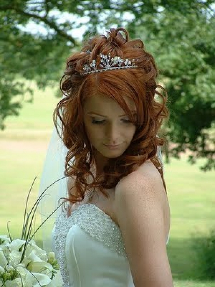 Wedding Hairstyles with Tiara