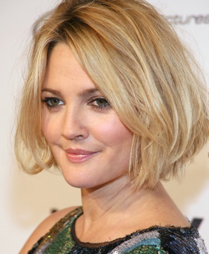 medium length hairstyles for round fat faces ...