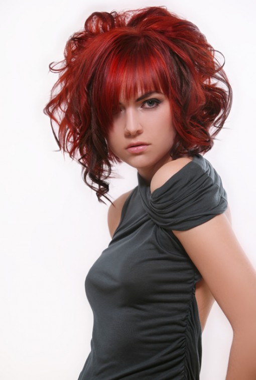 Medium Hair Styles Color Red