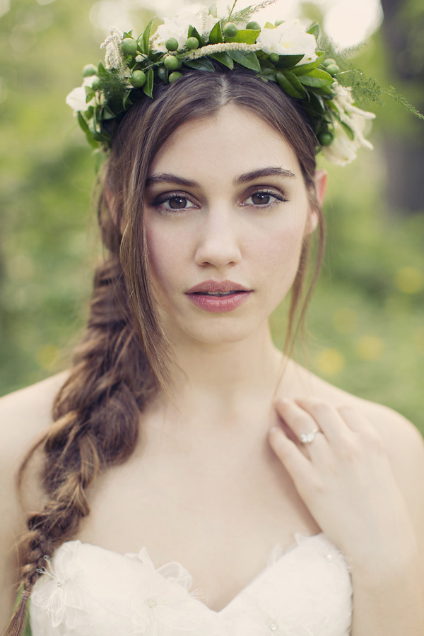 Wedding Hairstyles with Braids and Flowers