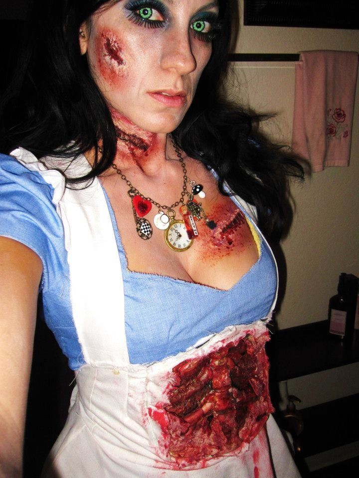 Alice in Wonderland Dead Makeup
