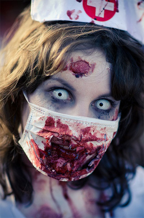 Best Halloween Zombie Face Make Up