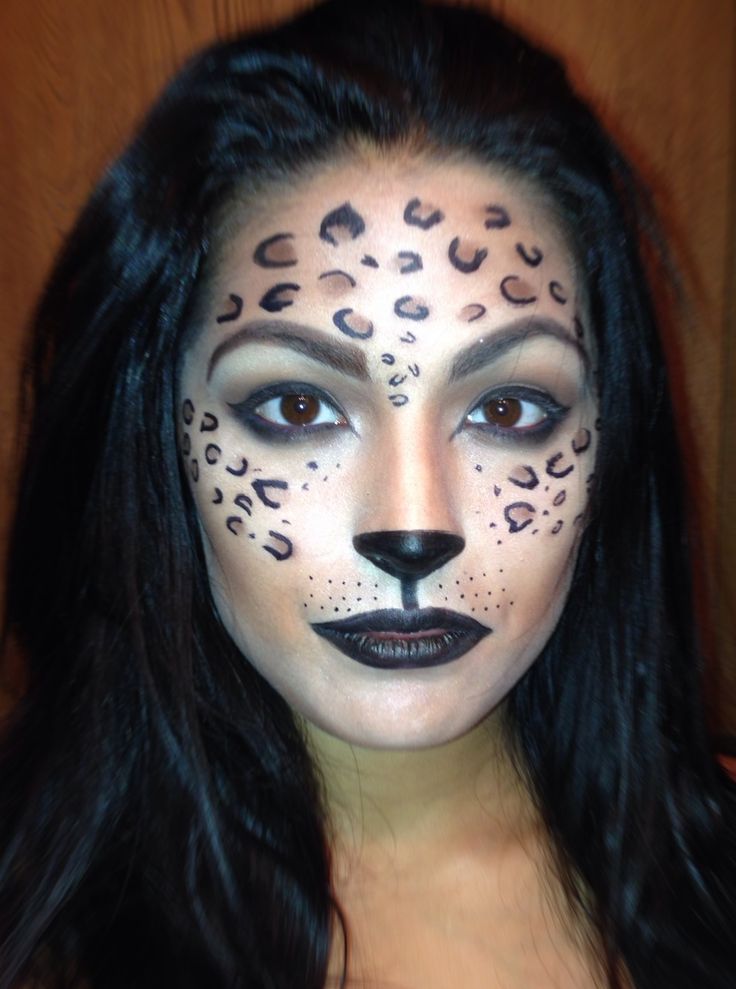 Cheetah Animal Halloween Makeup