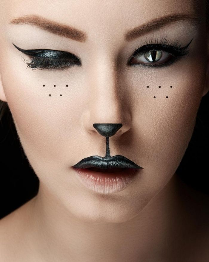 DIY Cat Halloween Makeup