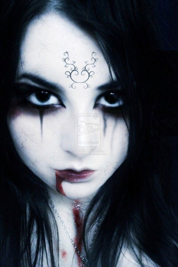 Halloween vampire makeup...