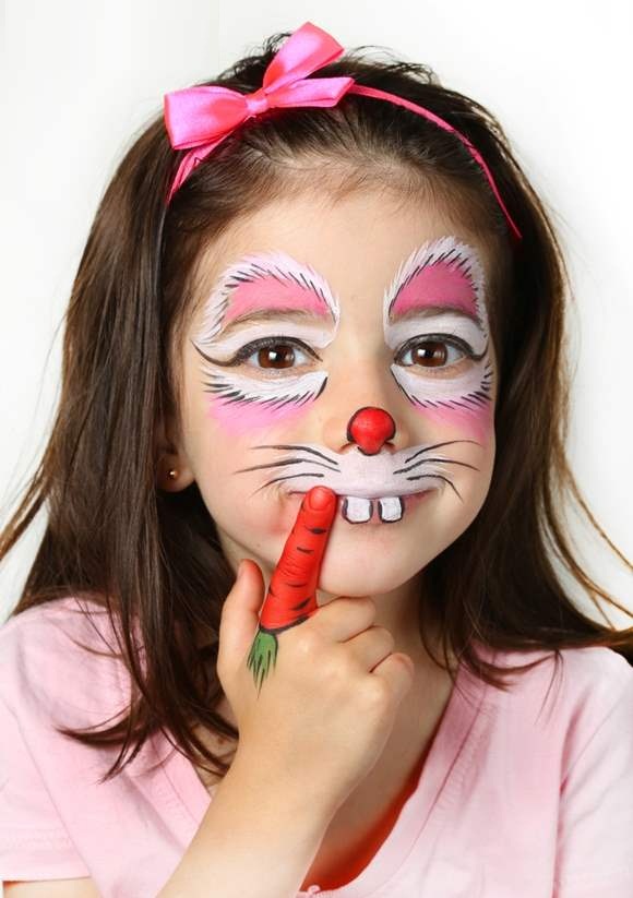 Kid Bunny Makeup for Halloween