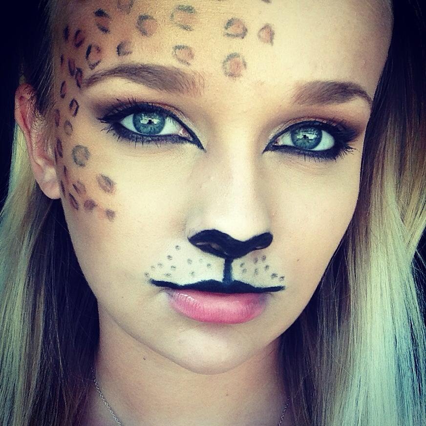 Leopard Print Halloween Makeup