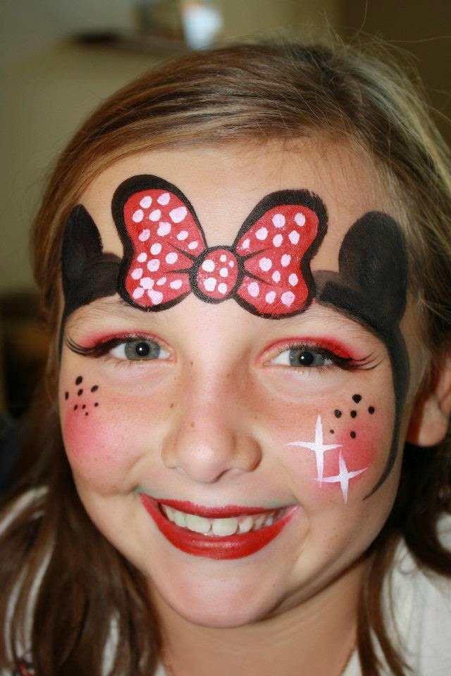 Minnie Mouse Face Paint