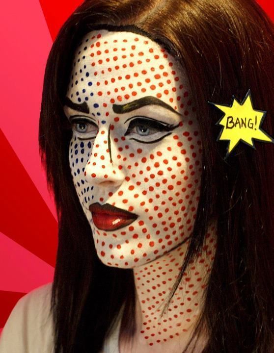Pop-Art Halloween Makeup....