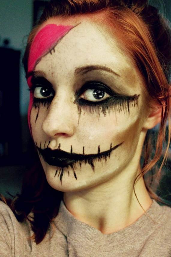 Scary Doll Halloween Makeup