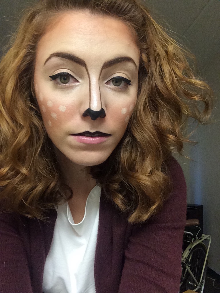 deer makeup for Halloween