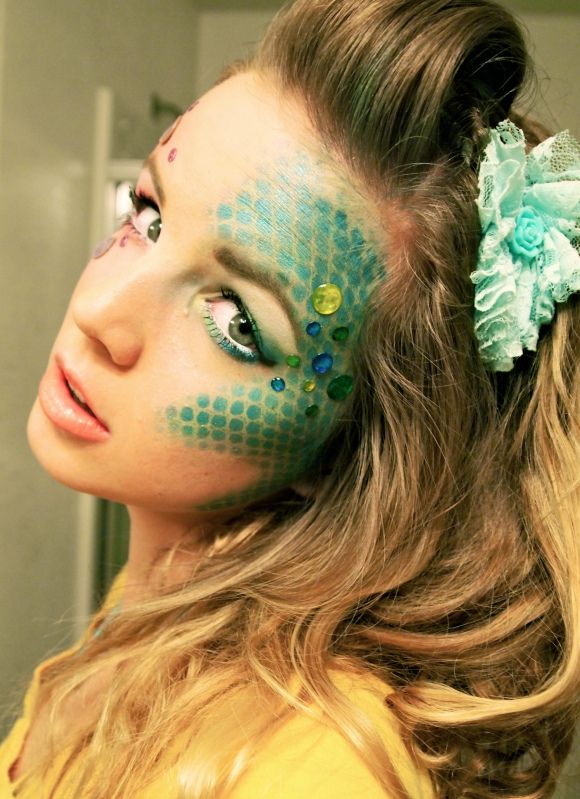 mermaid makeup - halloween