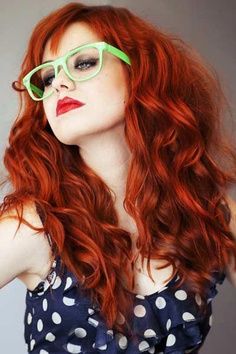 Long Red Curly Hairstyles